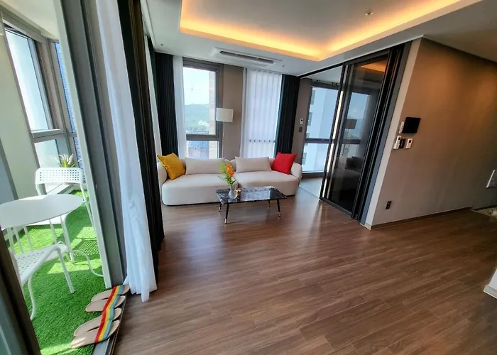 公寓式飯店 Elbon The Haeundae Ocean View 釜山